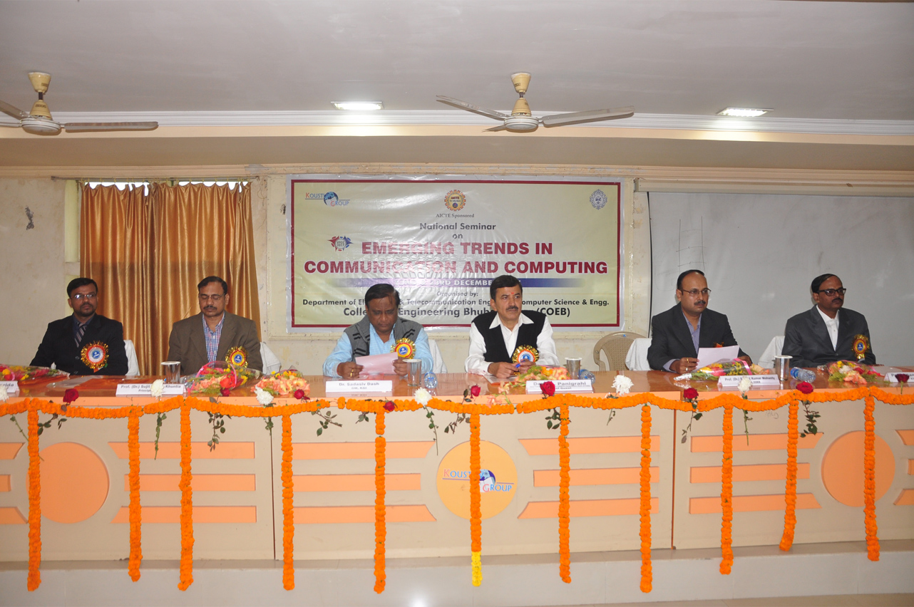 AICTE Sponsored National Workshop on Emerging Trends in Communication and Computing at College of Engineering Bhubaneswar.