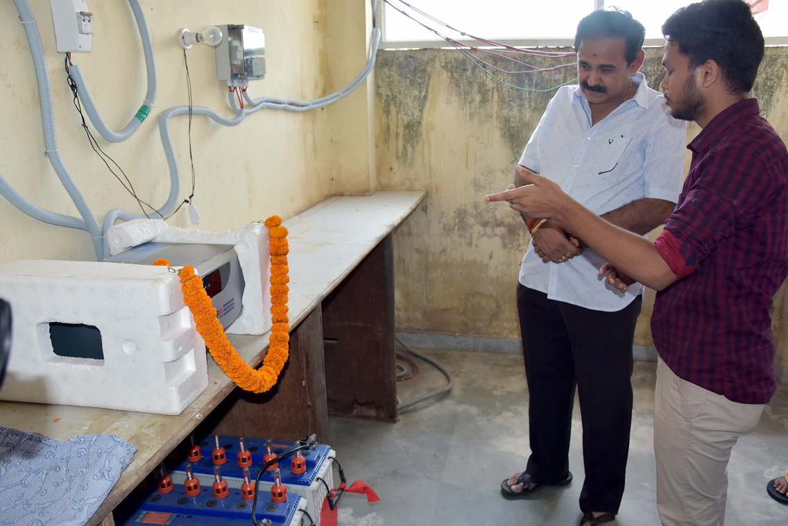 Rooftop Solar Power Plant inaugurated by Chairman of Koustuv Group Er. Prabhat Ranjan Mallick. Students of Department of EE & EEE has created this as a part of their project.