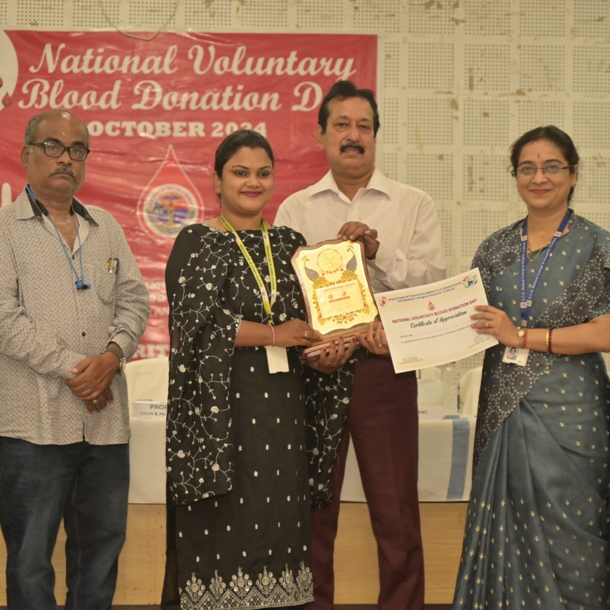 Felicitation on  National Voluntary Blood Donation Day