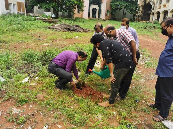 College of Engineering Bhubaneswar (COEB) celebrated the ‘Festival of Life’ popularly known as Van Mahotsav at Koustuv Technical Campus by planting neem trees.