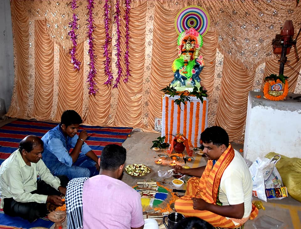 Vishwakarma Puja at Koustuv Technical Campus.