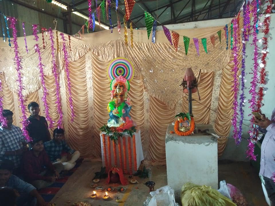 Vishwakarma Puja at Koustuv Technical Campus.