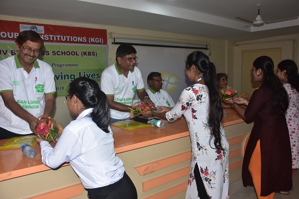 Koustuv Business School (KBS) organised one Plantation cum Environmental Awareness Programme