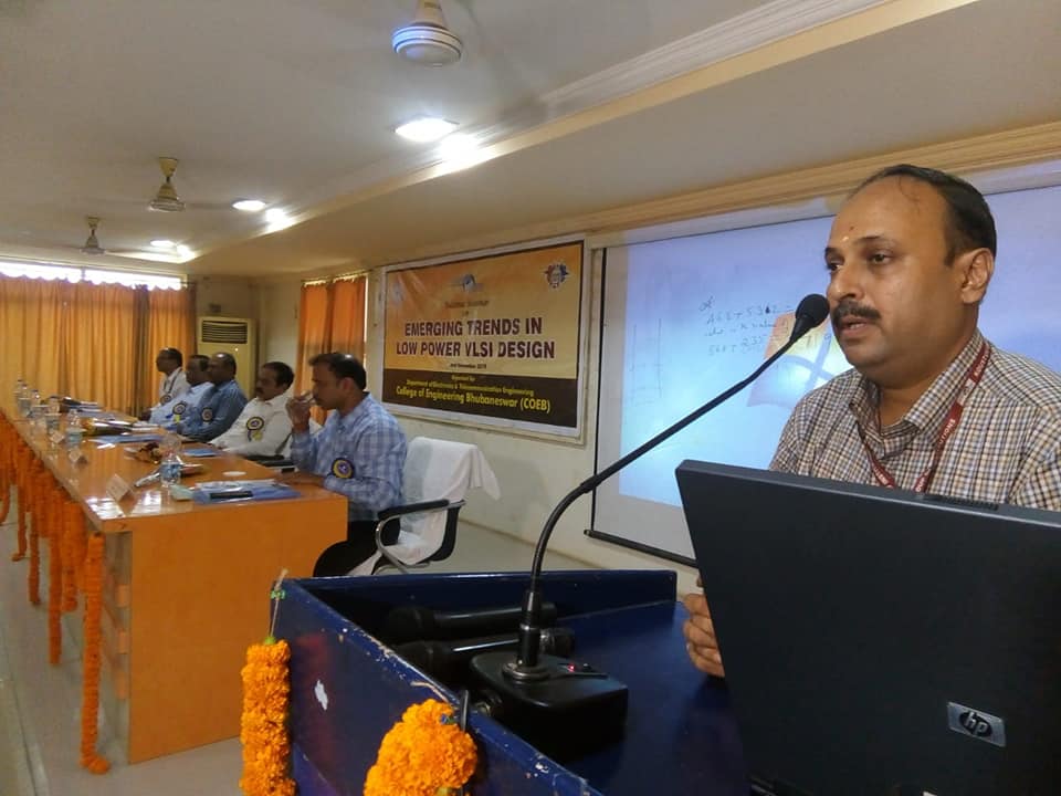 National Seminar on 2nd and 3rd November 2018 on Emerging Trends in Low Power VLSI Design being organized by the Department of Electronics and Telecommunications of College of Engineering Bhubaneswar. Mr. Somnath Rout, Additional General Manager(IT), NTPC inaugurated the Seminar