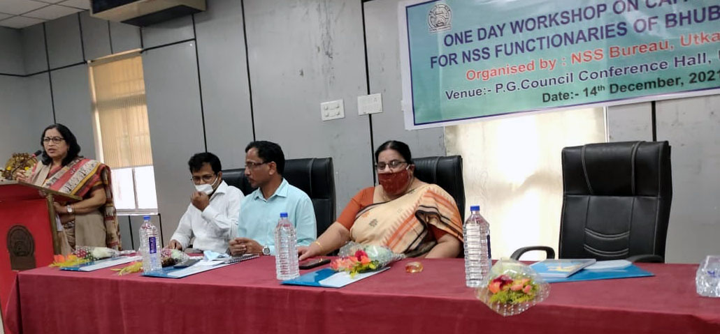 Naxatra Institute of Media Studies attended, One day workshop on Capacity Building for NSS Functionaries of Bhubaneswar City at PG Council Conference Hall, Utkal University on 14th December 2021