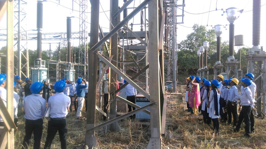 Industrial visit to Power Training Center, OPTCL Chandaka by Electrical Engineering Department (EE&EEE) on Dated 17th Feb 2018