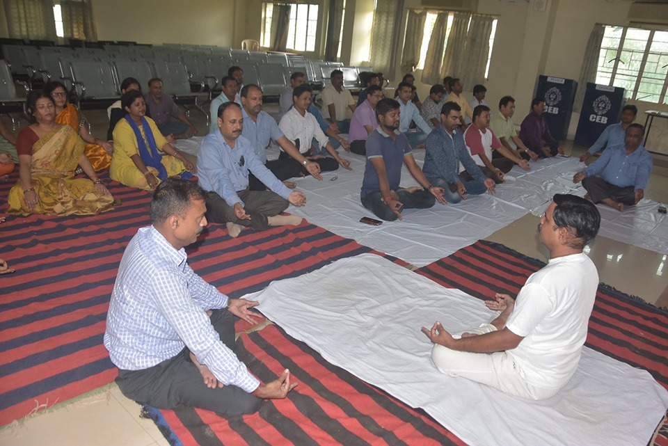 Koustuv Group celebrate, the fifth annual International Day of Yoga at the College of Engineering Bhubaneswar (COEB) on Friday, 21 June 2019