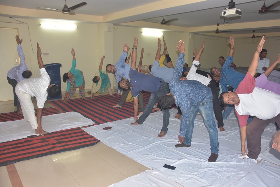 Koustuv Group celebrates the fifth annual International Day of Yoga at the College of Engineering Bhubaneswar (COEB) on Friday, 21 June 2019