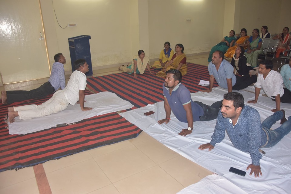 Koustuv Group celebrates the fifth annual International Day of Yoga at the College of Engineering Bhubaneswar (COEB) on Friday, 21 June 2019