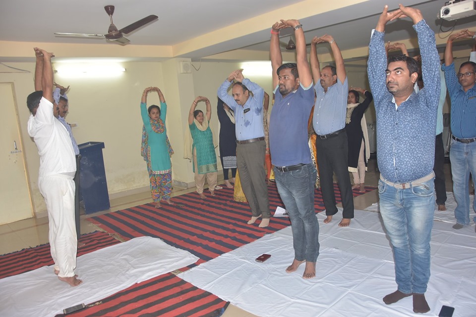 Koustuv Group celebrates the fifth annual International Day of Yoga at the College of Engineering Bhubaneswar (COEB) on Friday, 21 June 2019