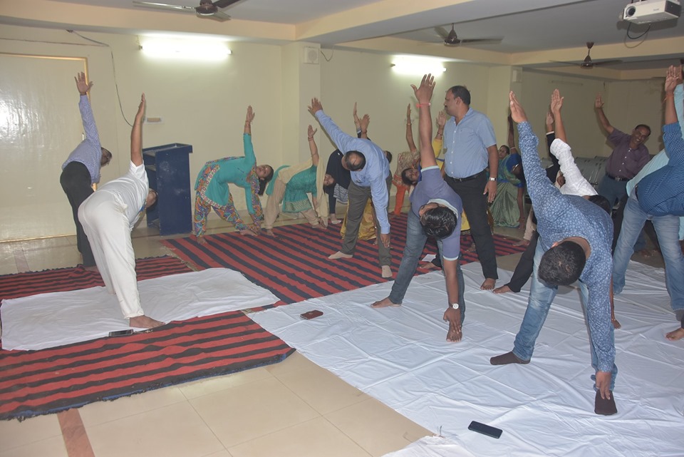 Koustuv Group celebrates the fifth annual International Day of Yoga at the College of Engineering Bhubaneswar (COEB) on Friday, 21 June 2019